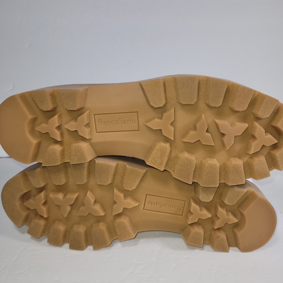 Franco Sarto Balin Platfoem White and Tan Loafers - Picture 10 of 12